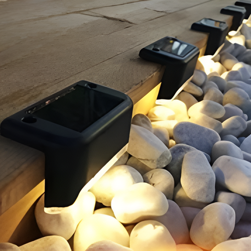 PathStep Lights - LED Solar Step Lighting - Waterproof Outdoor Light