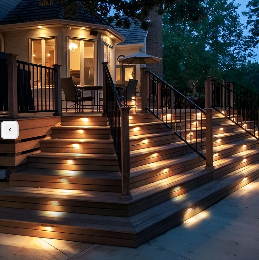 PathStep Lights - LED Solar Step Lighting - Waterproof Outdoor Light