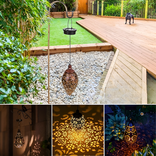 ShadowArt - Solar-Powered Waterproof Hollow Outdoor Light