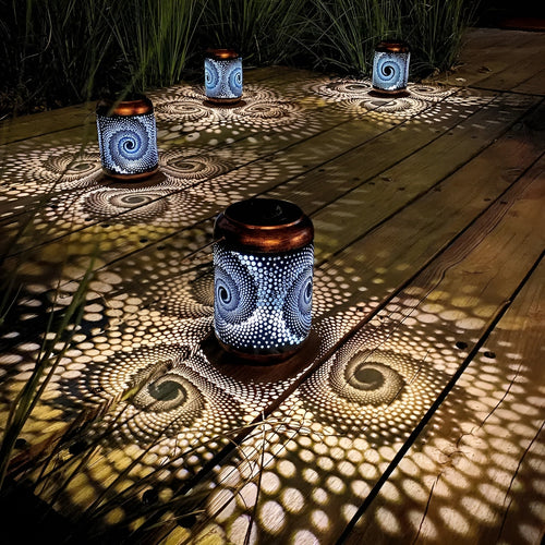 SpiCircle - Solar Projector Light with Spiral Effect for Outdoor