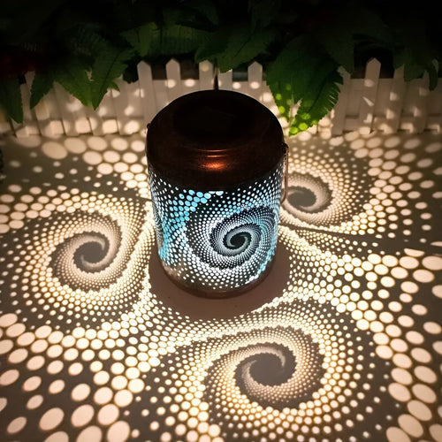 SpiCircle - Solar Projector Light with Spiral Effect for Outdoor