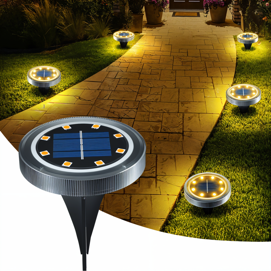 SunSparkle - 2-Pack LED Solar Outdoor Lighting