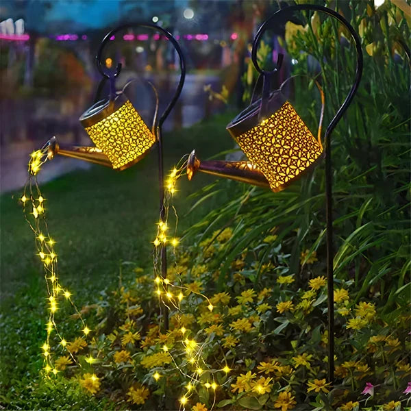 IllumiGarden - Solar Watering Can Garden Light