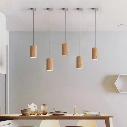 NordicGlow - Scandinavian Wooden Pendant Light