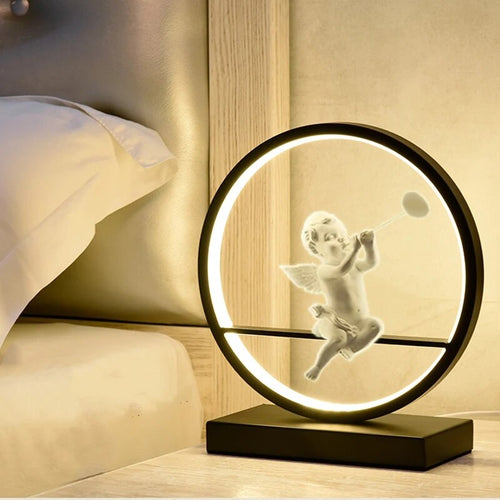 AngeliGlow - Decorative Angel Table Lamp – LED Night Light with Unique Design