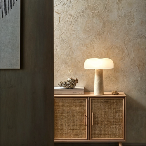 Helena Modern Table Lamp - Sleek Black and White Style