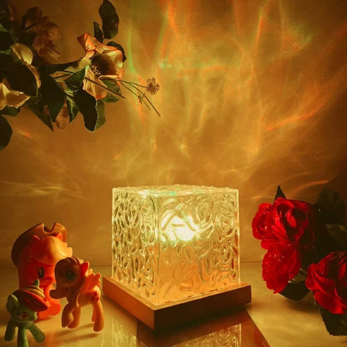 Blissful Aurora Lamp - LED Color Lamp with Dimmable Brightness and Remote Control