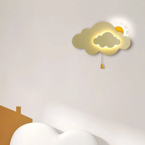 SkyGlow - LED Cloud Wall Lamp with Pull Cord, Dimmable
