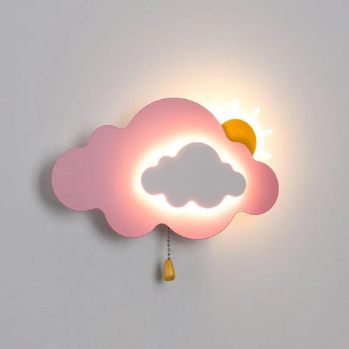 SkyGlow - LED Cloud Wall Lamp with Pull Cord, Dimmable