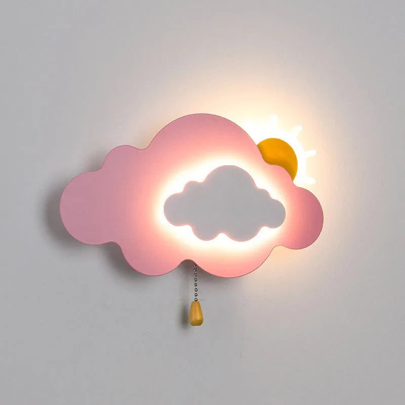 SkyGlow - LED Cloud Wall Lamp with Pull Cord, Dimmable