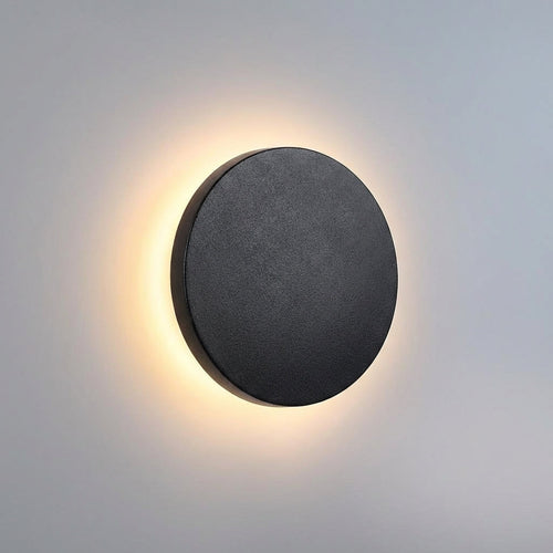 Round Outdoor LED Wall Light IP65 – Stainless Steel, 13 cm