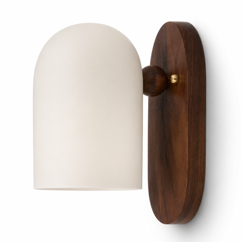 Nordic Dome Wooden Wall Sconce – Minimalist Mood Lighting
