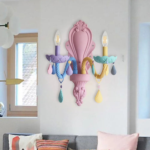 ColorGlow – Colorful Vintage LED Wall Lamp for Children's Room and Living Room