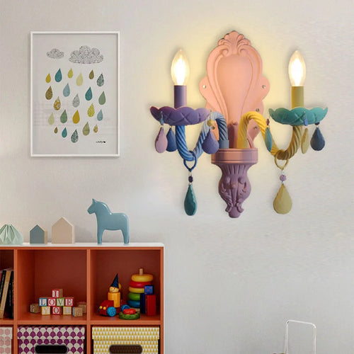 ColorGlow – Colorful Vintage LED Wall Lamp for Children's Room and Living Room