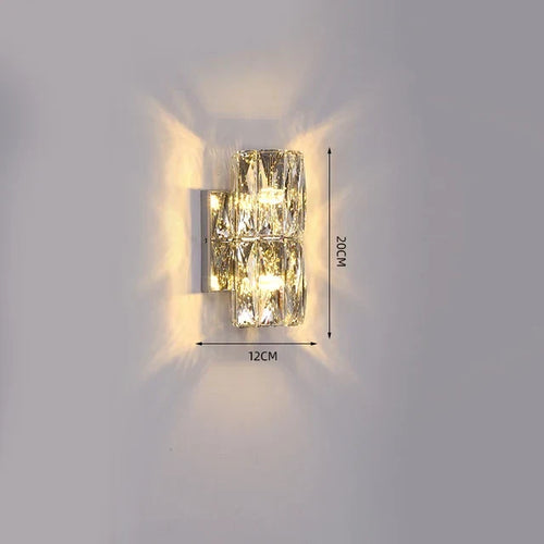 CrystalLuxe - Royal Bedroom Wall Lamp