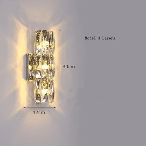 CrystalLuxe - Royal Bedroom Wall Lamp