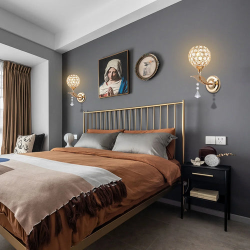 RadiantShine – Modern LED Wall Lamp with Stylish Crystal Design