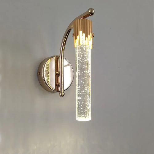 CrystalGlow - Modern Crystal Wall Lamp with LED Lighting
