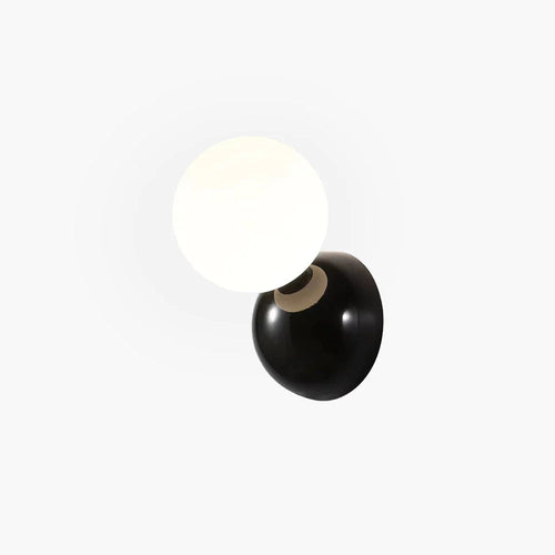 Nova Modern LED Indoor Wall Light - Black/White Metal, Living Room