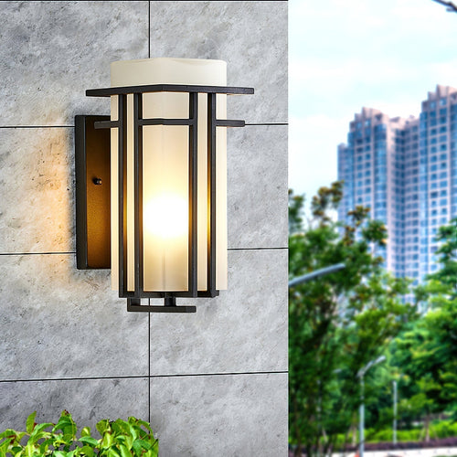 Outdoor Door Lamp Linden – Iron & Glass, Retro Style