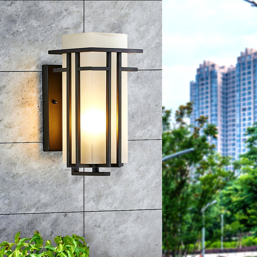 Outdoor Door Lamp Linden – Iron & Glass, Retro Style