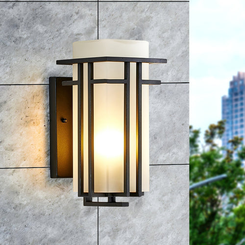 Outdoor Door Lamp Linden – Iron & Glass, Retro Style
