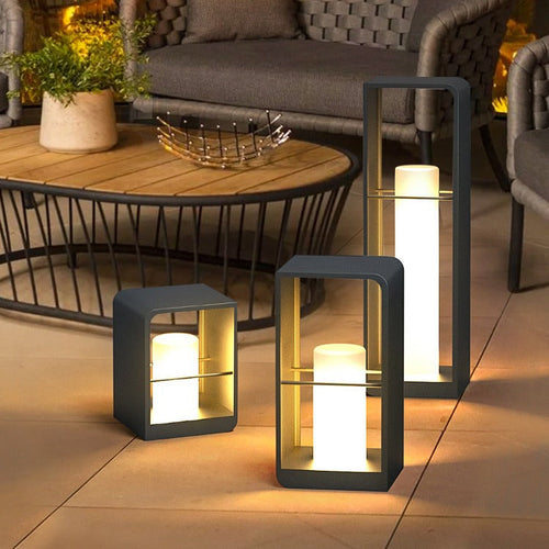 Modern Solar Garden Lamp with Automatic LED Lighting