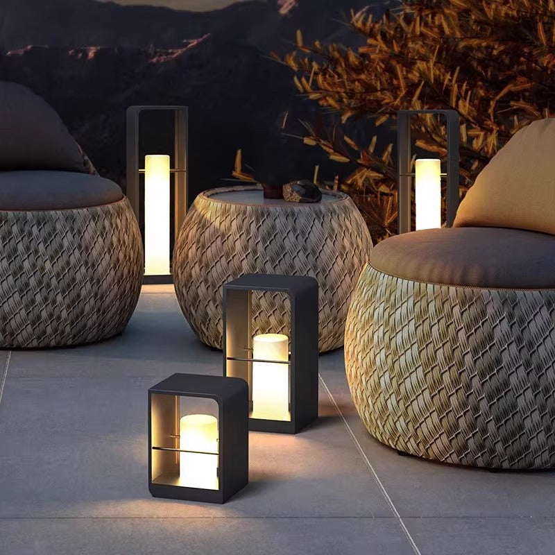 Modern Solar Garden Lamp with Automatic LED Lighting