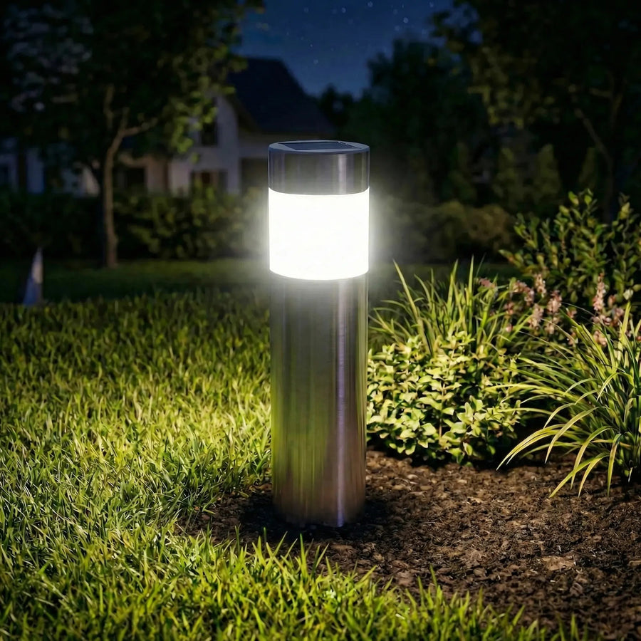 Solar Garden Lights – Cylindrical Design, Auto On/Off