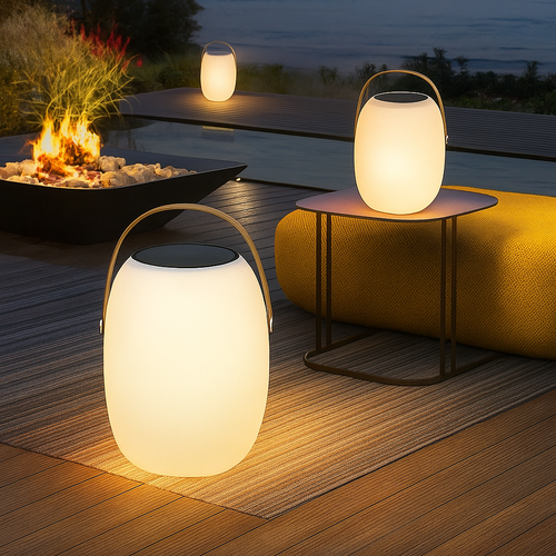 Solar Garden Terrace Lights with LED – Eco Set