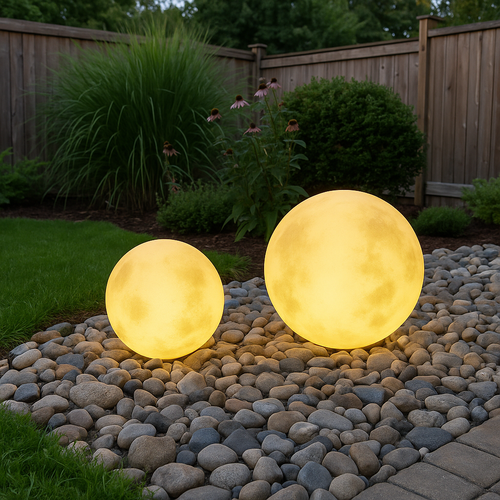 Solar Garden Lights – Moon Design LED, Eco Lighting