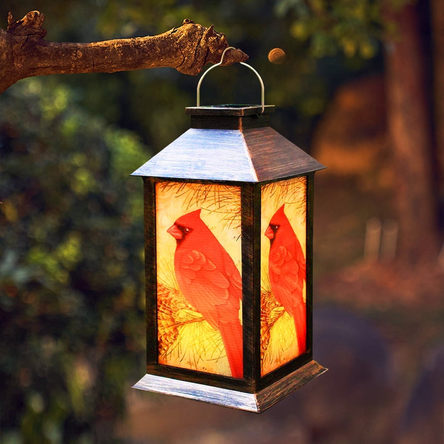 Solar Garden Lantern LED – Gold Finish, Waterproof & Portable