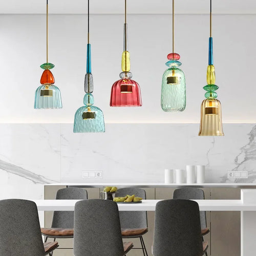 UrbanGlow - Pendant Lights with Colourful Glass