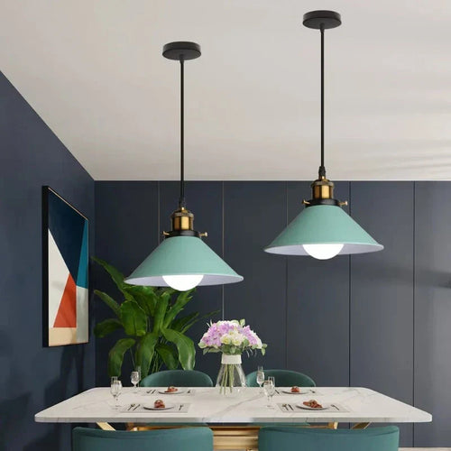Industrial Elegance - LED Horn Pendant Light