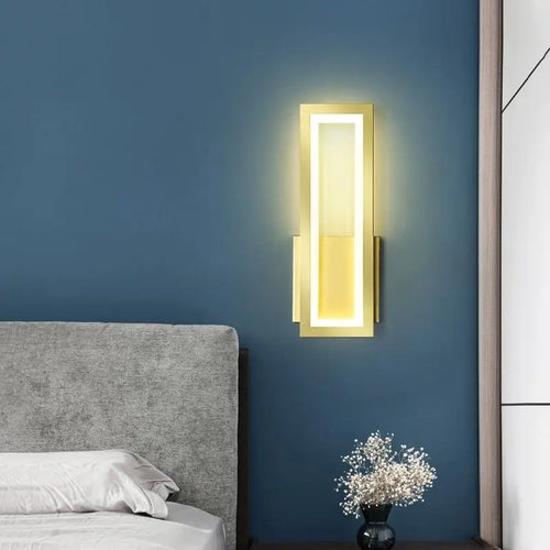 GlowSpace – Modern LED Wall Lamp in Minimalist Design for Living Room and Hallway