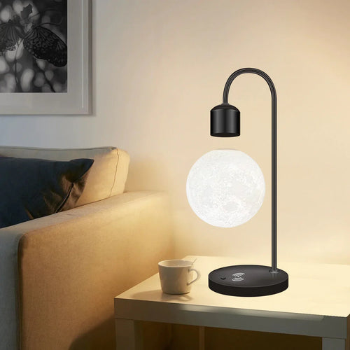 Floating Moon Lamp with Wireless Phone Charger