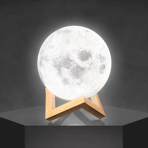 LunarGlow - Wireless Moon Lamp with 3D Detail