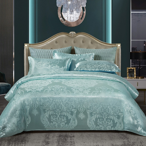 Luxury Satin Cotton Floral Design Duvet Cover Bedding Set
