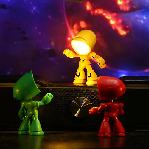 RoboGlow – Cute Robot Table Lamp with LED for Children's Room & Desk