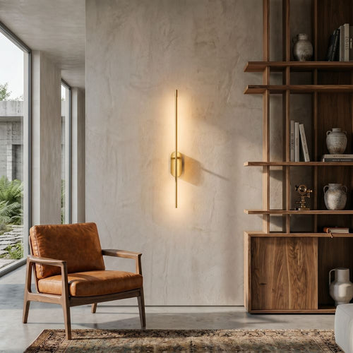 Minimalist LED Wall Light Up/Down – Gold Finish