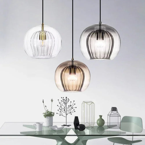 LuxeSphere - Modern Glass Pendant Light