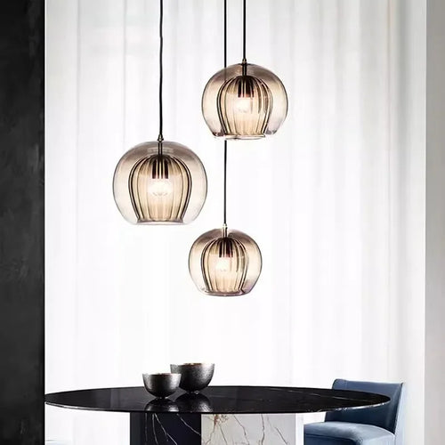 LuxeSphere - Modern Glass Pendant Light