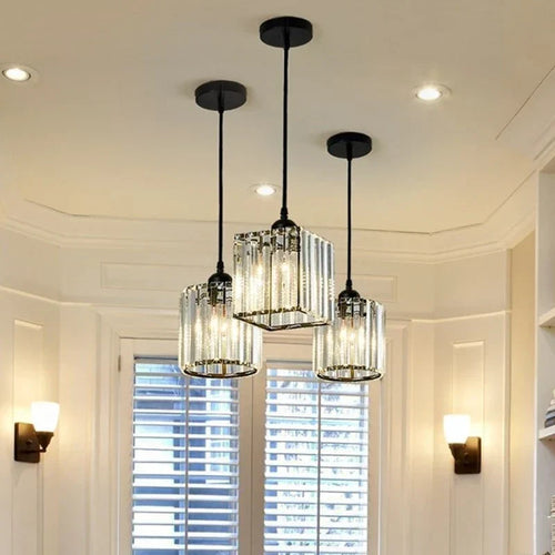 SparkleLight - Elegant K9 Crystal Pendant Light
