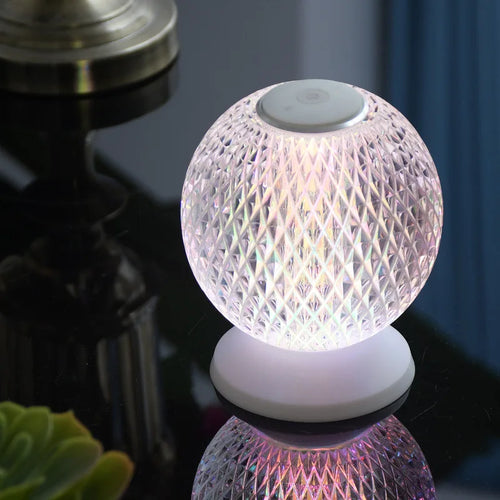 LumiCrystal – Wireless Crystal Table Lamp, Dimmable LED Lighting for Stylish Rooms