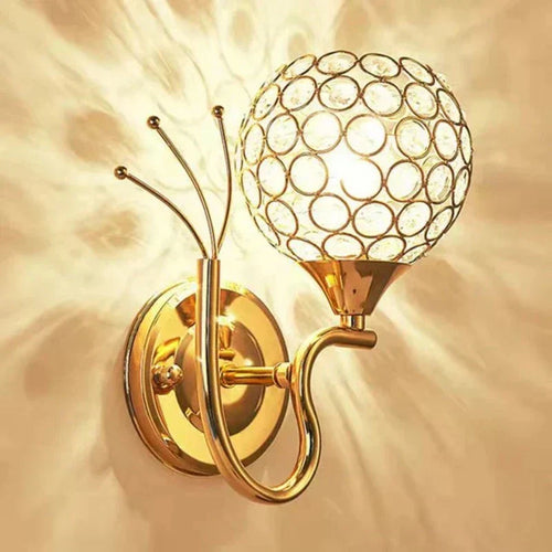 CrystalLuxe - Elegant Crystal Wall Lamp with LED Lighting – Glamorous Wall Lighting