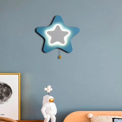 KidsCloud - LED Night Lamp with Clouds and Hot Air Balloon Design – Wall Lamp
