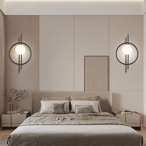 GlobeGlow - Modern LED Wall Lamp with Glass Globe Stylish Lighting
