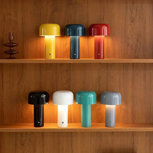 GlowMush - Rechargeable LED Table Lamp, Wireless Mushroom Lamp