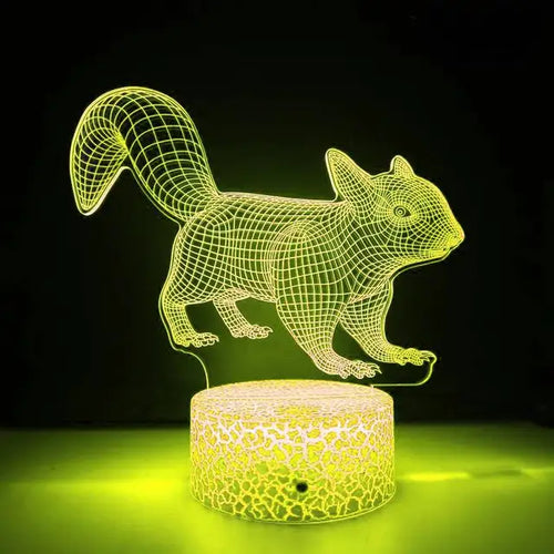 LumiFox - 3D LED Night Light with Color Change and Dimmable Function