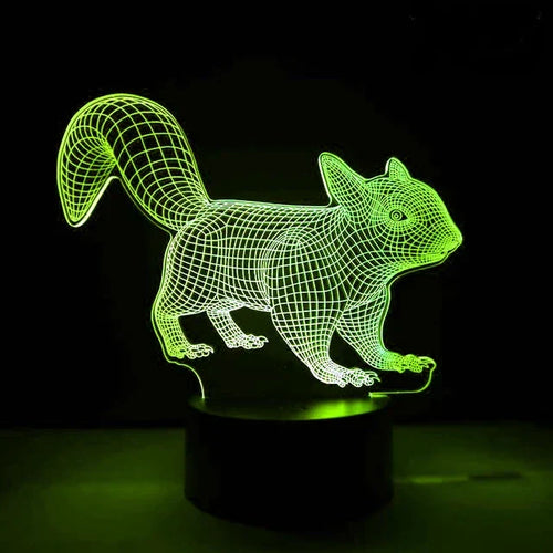LumiFox - 3D LED Night Light with Color Change and Dimmable Function